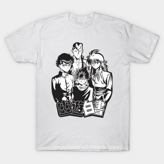 yu yu hakusho Team fanart T-Shirt by Planet of Tees